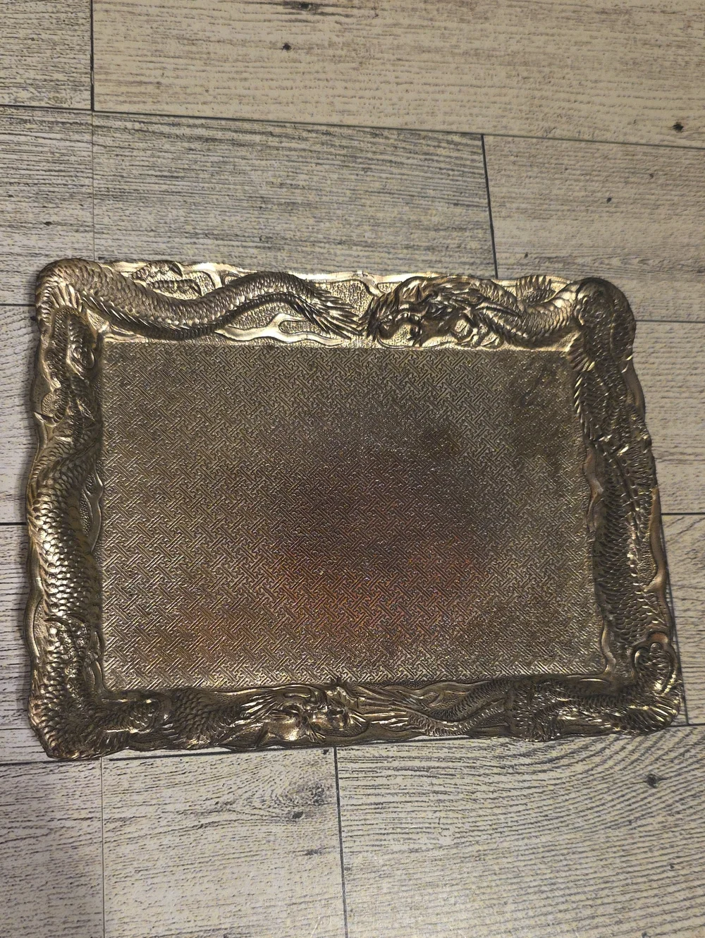 Vintage Decorative Metallic Dish -silver Finish